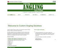 Tablet Screenshot of customanglingsolutions.co.uk